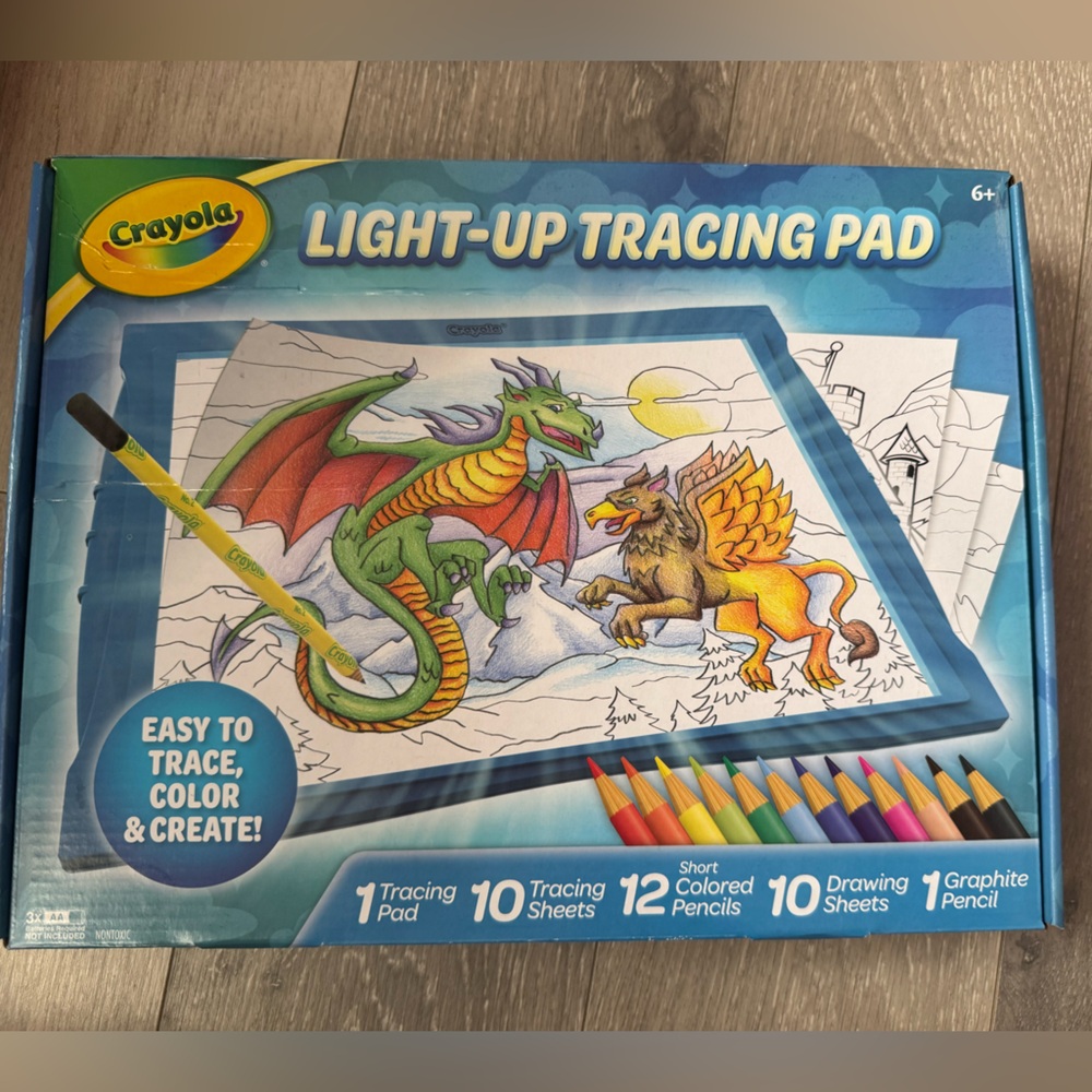NWT Crayola Light-Up Tracing Pad - Blue, Factory Sealed